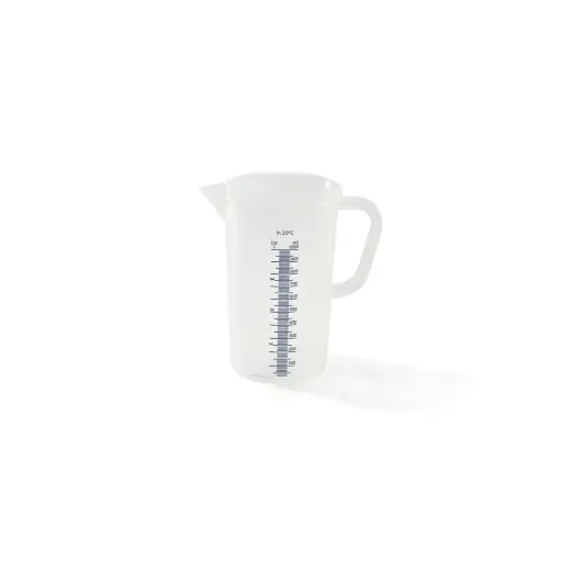 [10-402110] POT GRADUE EN PLASTIQUE 1 Litre