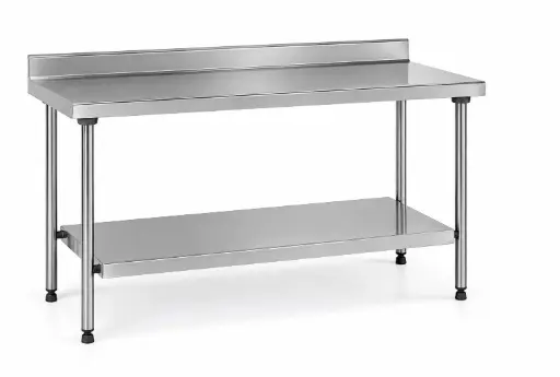 [424997] Table adossée avec étagère TS15N -  700 x 2000