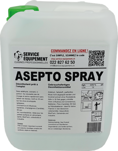 [104130] ASEPTO SPRAY 5 LT - DESINFECTANT SURFACE