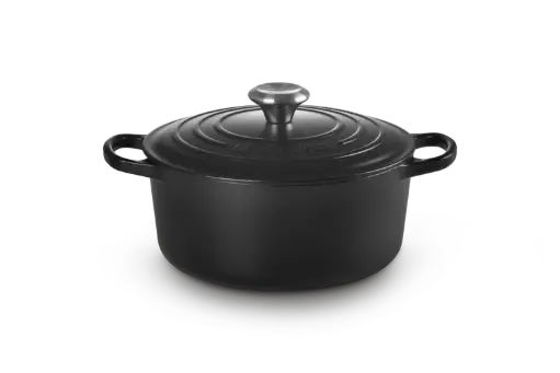 [21177240000430] Cocotte Ronde en Fonte Émaillée avec Intérieur Noir 24cm