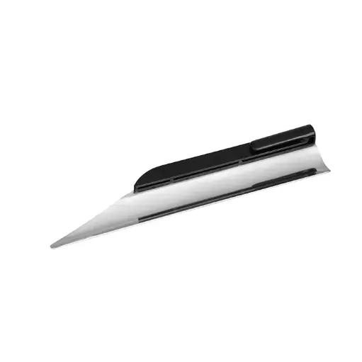 [061607] RAMASSE-MIETTES EN ACIER INOXYDABLE MANCHE NOIR 14 CM