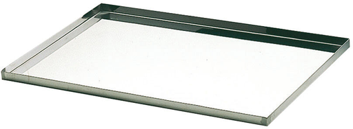 [713403] PLAQUE INOX BORDS DROITS GN1/1