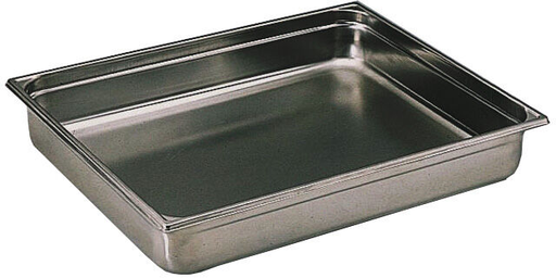 [740006] BAC GASTRONORME PLEIN INOX GN 2/1 - Hauteur 6.5cm
