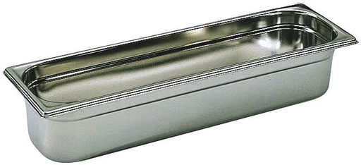 [743606] BAC GASTRONORME PLEIN INOX GN 2/4 - Hauteur 6.5 cm