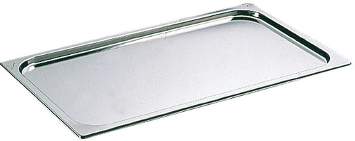 [747714] Couvercle inox sans poignée GN 1/4 - pour bac gastronorme sans anse