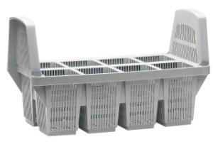 [A301229] PANIER A COUVERTS 8 COMPARTIMENTS ET 2 GRANDES POIGNEES